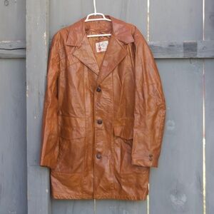 The Leather Shop Vintage Sears Jacket Coat. Men's 46 Tall